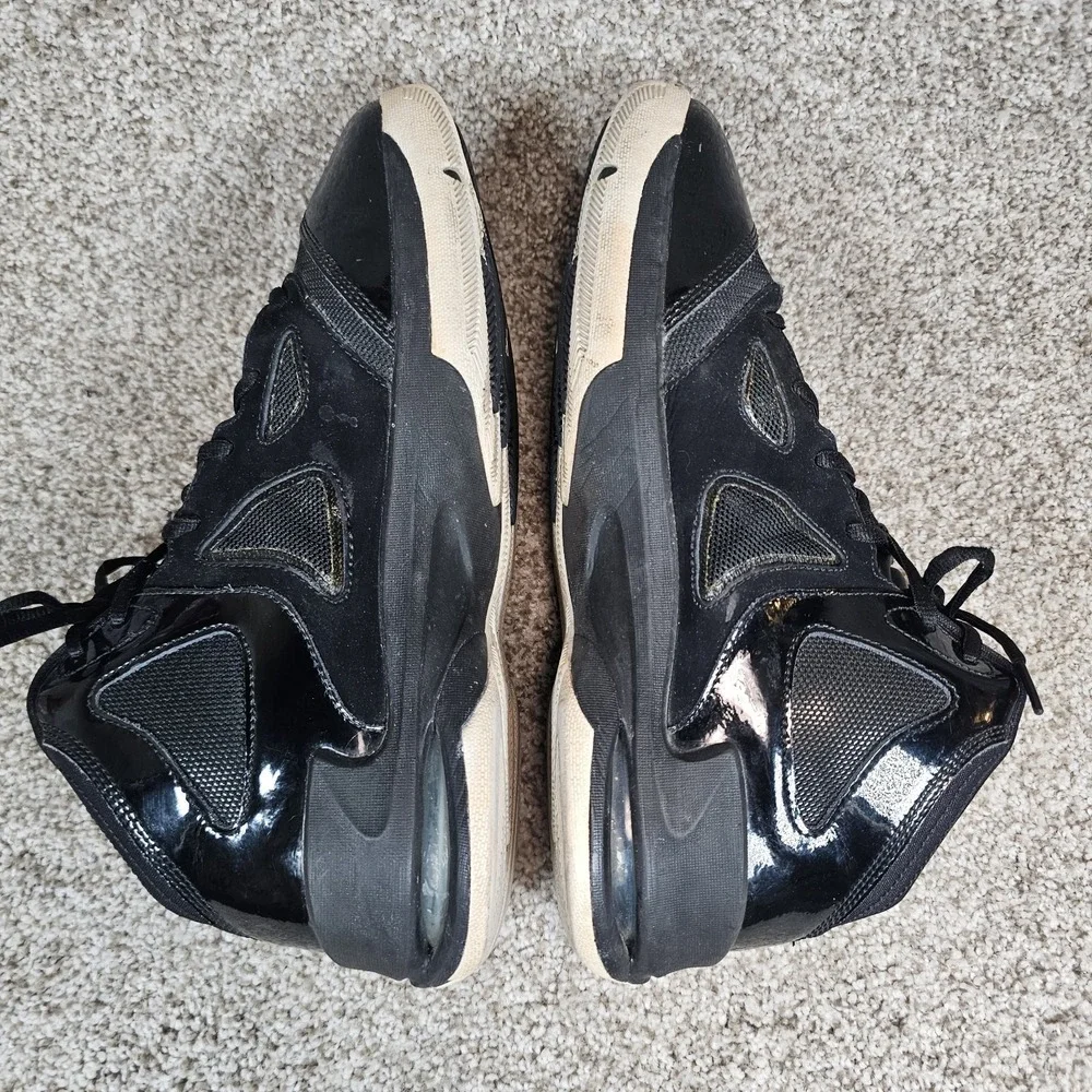 Nike Air Jordan Flight Club 91 Black White Mid Top Basketball Shoes Mens Size 10